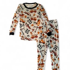 Playful Construction Print Kids Pajama Set 2T - 3T